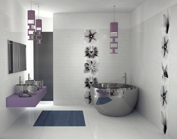 Дизайн ванной со скрытым туалетом