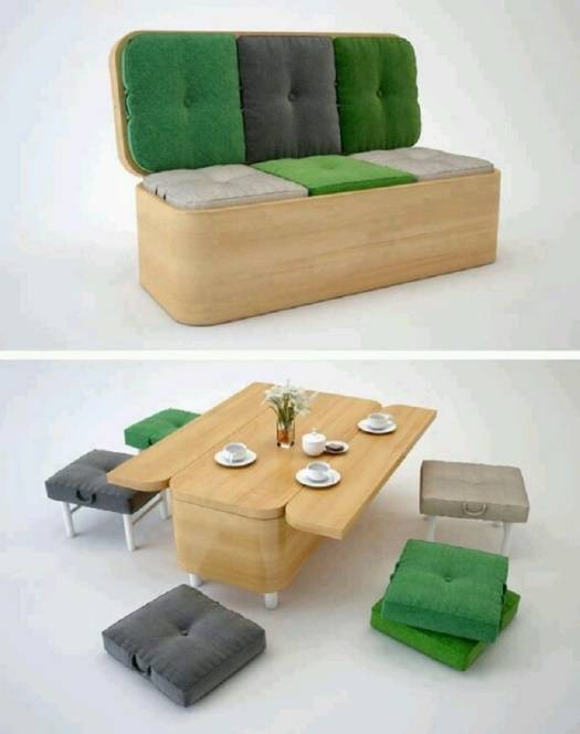 Многофункциональный набор мебели диван-стол
