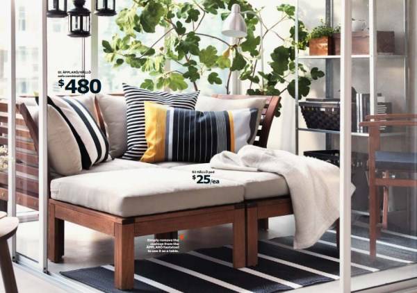 Стильная мебель для балкона каталог IKEA 2015