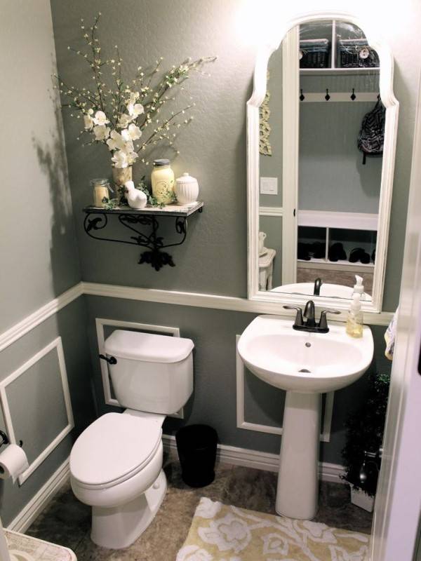 Красивый дизайн маленькой ванной комнаты