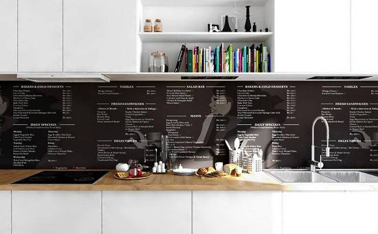 Полезные рецепты на стенах кухни