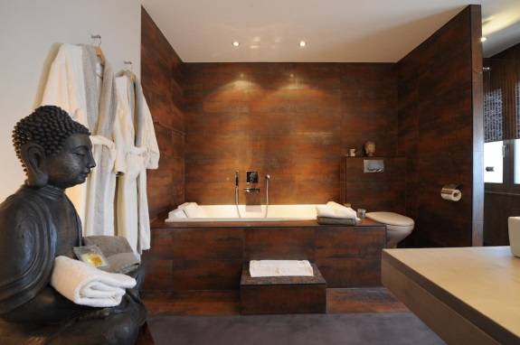 Дизайн ванной комнаты в азиатском стиле + спа