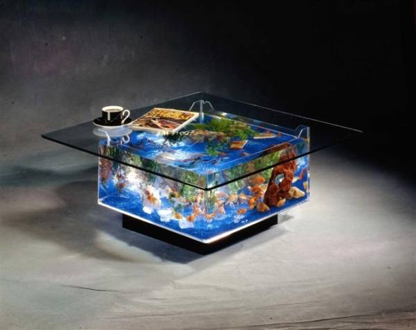 Журнальный столик-аквариум