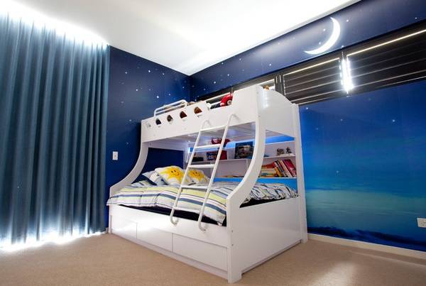 Двухъярусная кровать юных космонавтов
