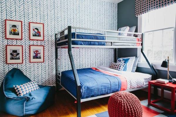 Двухъярусная кровать в стиле минимализм 