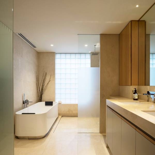 Дизайн ванной комнаты в духе спа