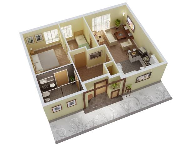 3D проекты частных домов