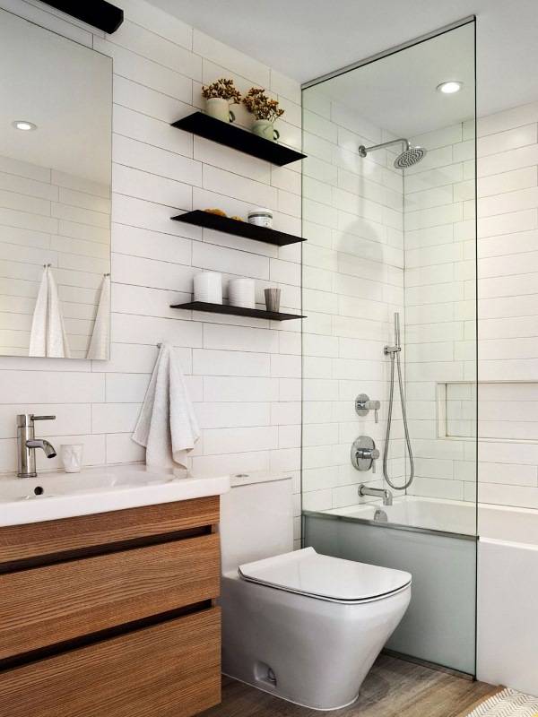 Дизайн ванной комнаты в свежем современном стиле