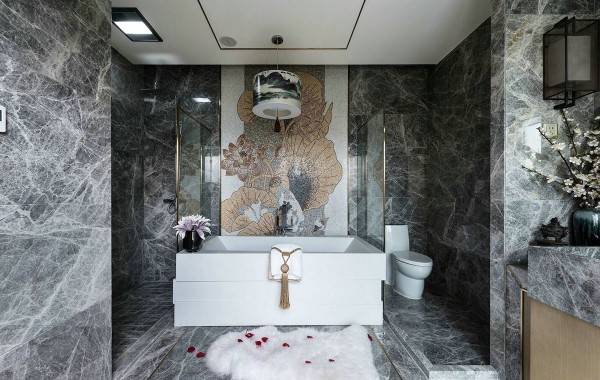 Роскошный дизайн ванной в китайском стиле