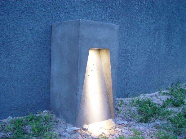 Садовые светильники своими руками из бетона