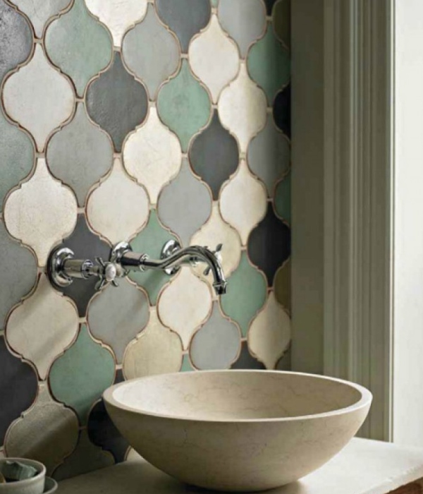 Марокканский дизайн плитки в ванной 