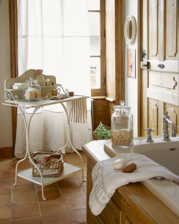 Декор и аксессуары для ванной комнаты в стиле прованс