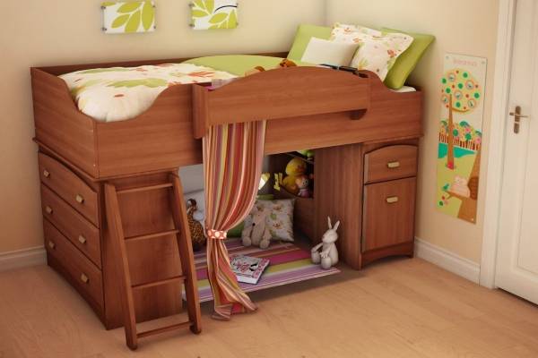 Детская кровать чердак для девочки