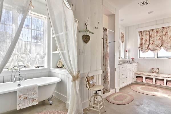Лучшие ванные комнаты в стиле прованс - фото ванной