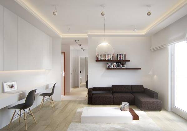 Лучшие примеры дизайна однокомнатной квартиры 40 кв м на 2016 год