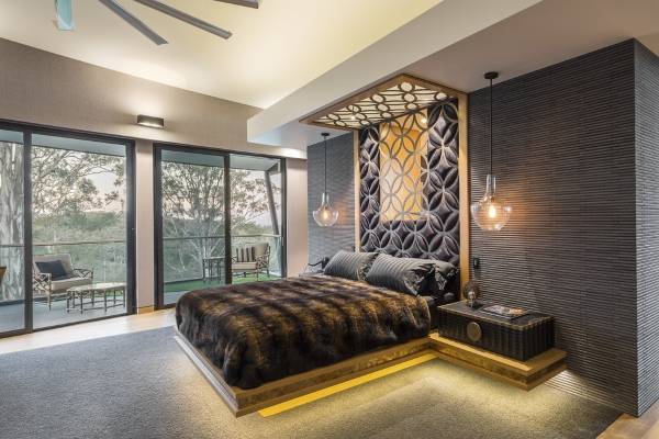 Дизайн спальни - фото в современном стиле luxury