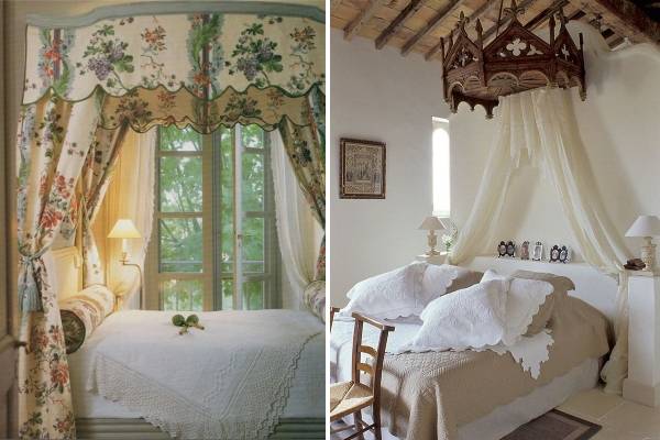 Кровать в стиле прованс с балдахином - фото идей