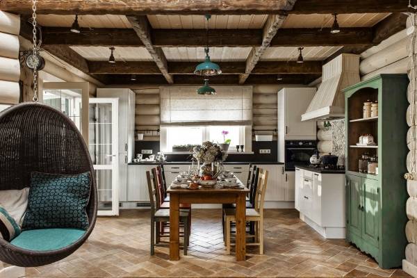 Интерьер деревянного дома – 30 красивых и стильных фото