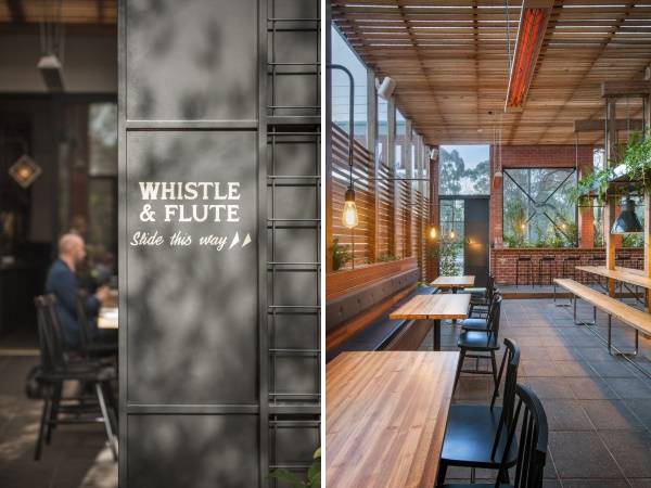 Дизайн современного кафе Whistle Flute