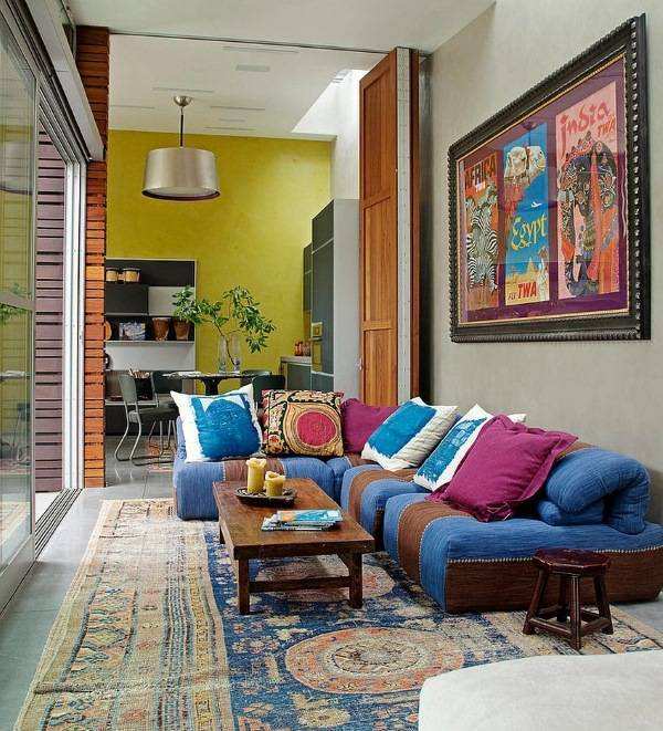 Декор интерьера частного дома в индийском стиле