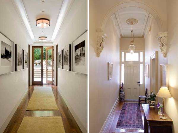 Маленький узкий коридор - дизайн и фото в частных домах