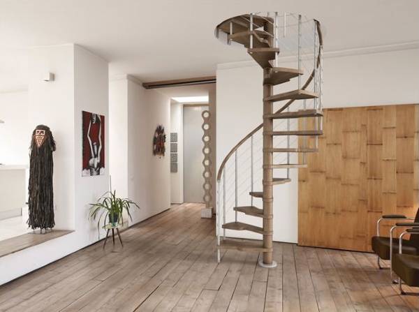 Красивые лестницы в доме - современный дизайн винтовой лестницы