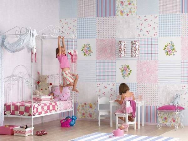 Красивые обои в детскую комнату для девочек - фото в интерьере