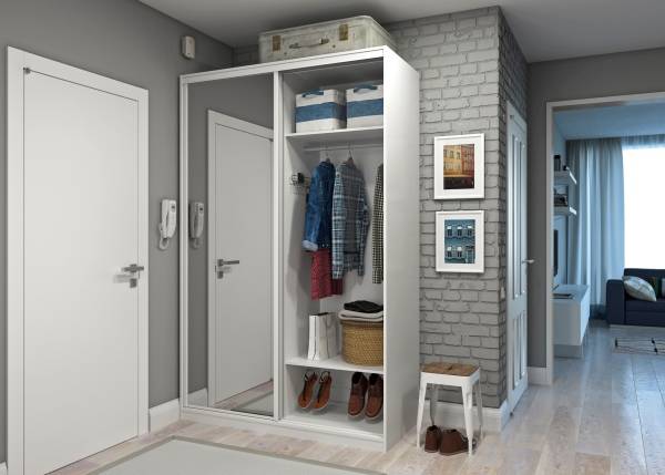 Маленький шкаф купе в прихожую - фото дизайн идеи для квартиры