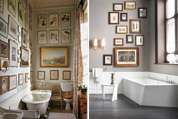Картины как украшения для ванной комнаты