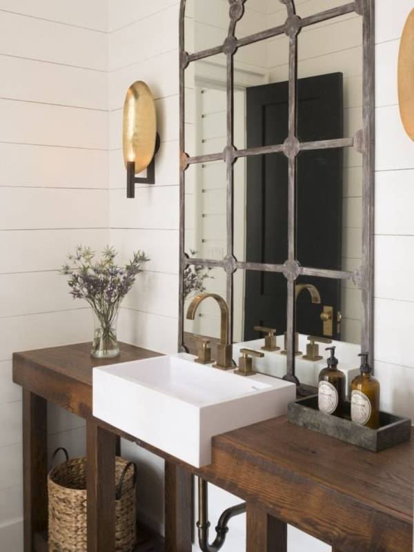 Как украсить зеркало в ванной своими руками рамкой от окна