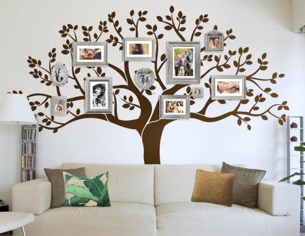 Семейное дерево - наклейки для декора стен