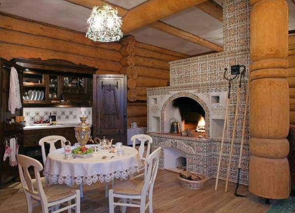 Русский этнический стиль в интерьере - фото в частном доме