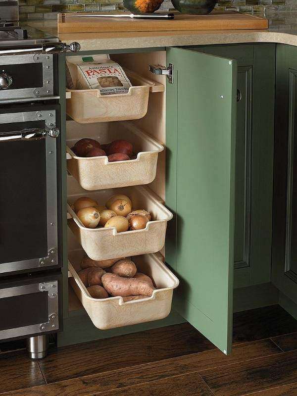 Как хранить овощи на кухне - ящики и контейнеры
