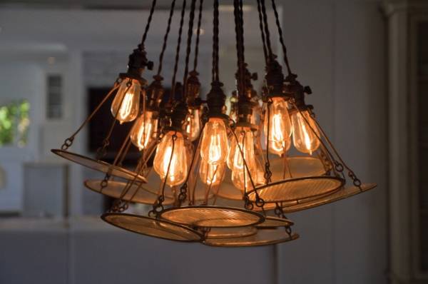 Лампа Эдисона - фото вблизи