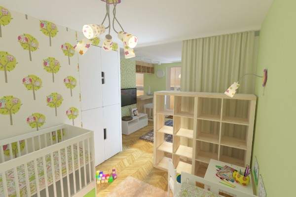 Однокомнатная квартира для семьи с двумя детьми