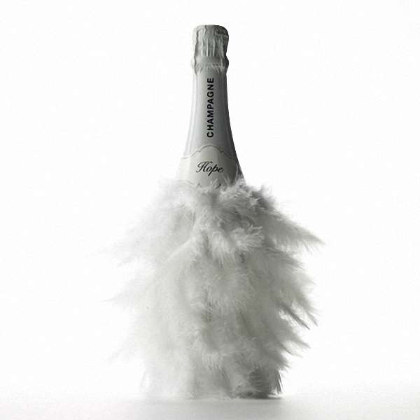 Бутылка из под шампанского - декор на стол своими руками