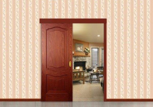 Деревянные раздвижные двери на кухню - фото вариантов