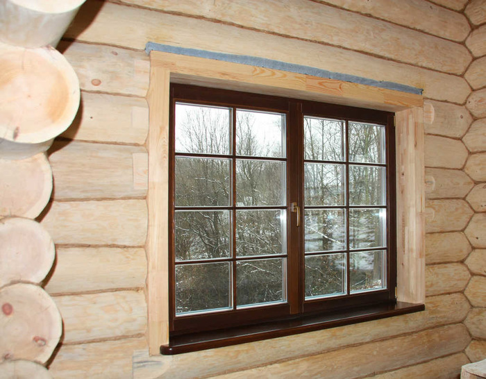 Как установить окно в деревянном доме 