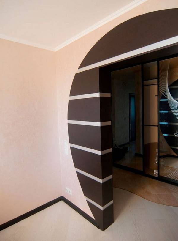 Стильная арка из гипсокартона в интерьере квартиры – 34 фото