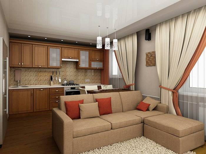Дизайн интерьера двухкомнатной квартиры: красиво оформляем кухню и санузел