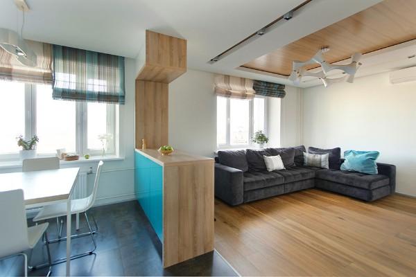 Дизайн маленькой однокомнатной квартиры: идеи для обустройства пространства на 30 фото