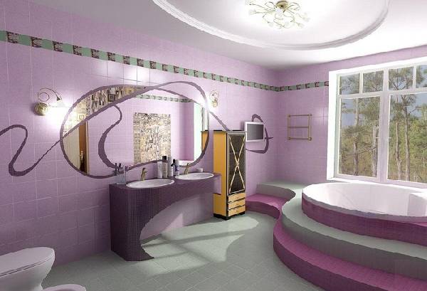 Дизайн ванной совмещенной с туалетом: 45 фото оформления пространства