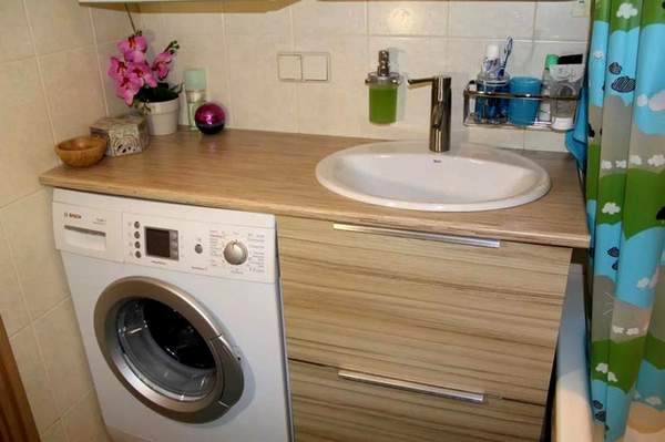ванная комната со стиральной машиной дизайн фото, фото 10