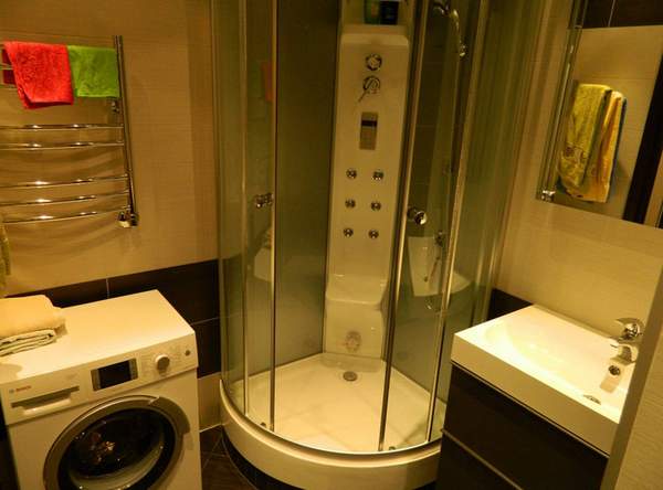 дизайн ванной комнаты со стиральной машиной, фото 26