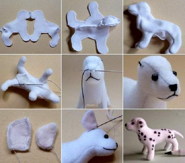 Новогодняя игрушка собака своими руками — 30 фото оригинальных щенков