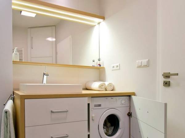 дизайн ванной со стиральной машиной, фото 8