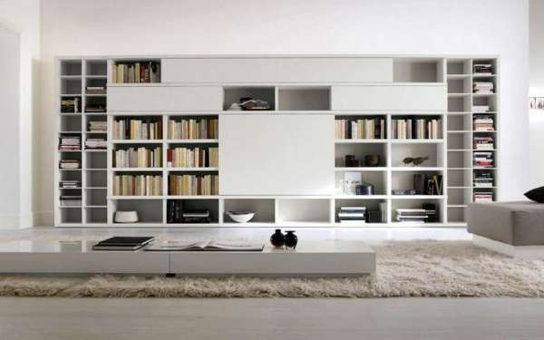 Дизайн комнаты с книжным шкафом (83 фото)