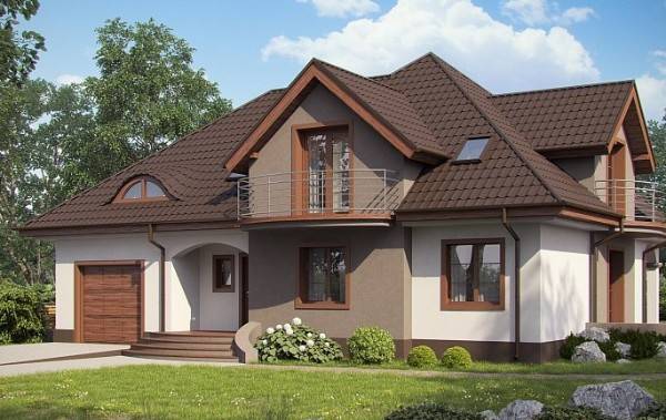 48 dizajn fasada odnoetazhnogo doma decorativnaja shtukaturka