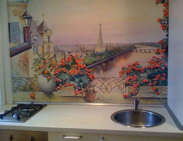 кухня фотообои фреска, фото 64