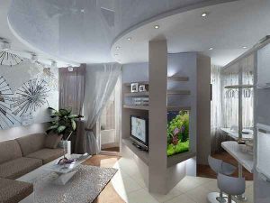 Интерьер однокомнатной квартиры